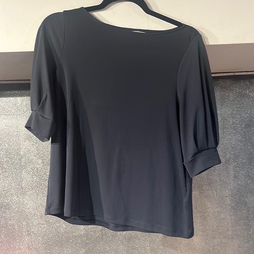 H&m basic dress shirt puff sleeve